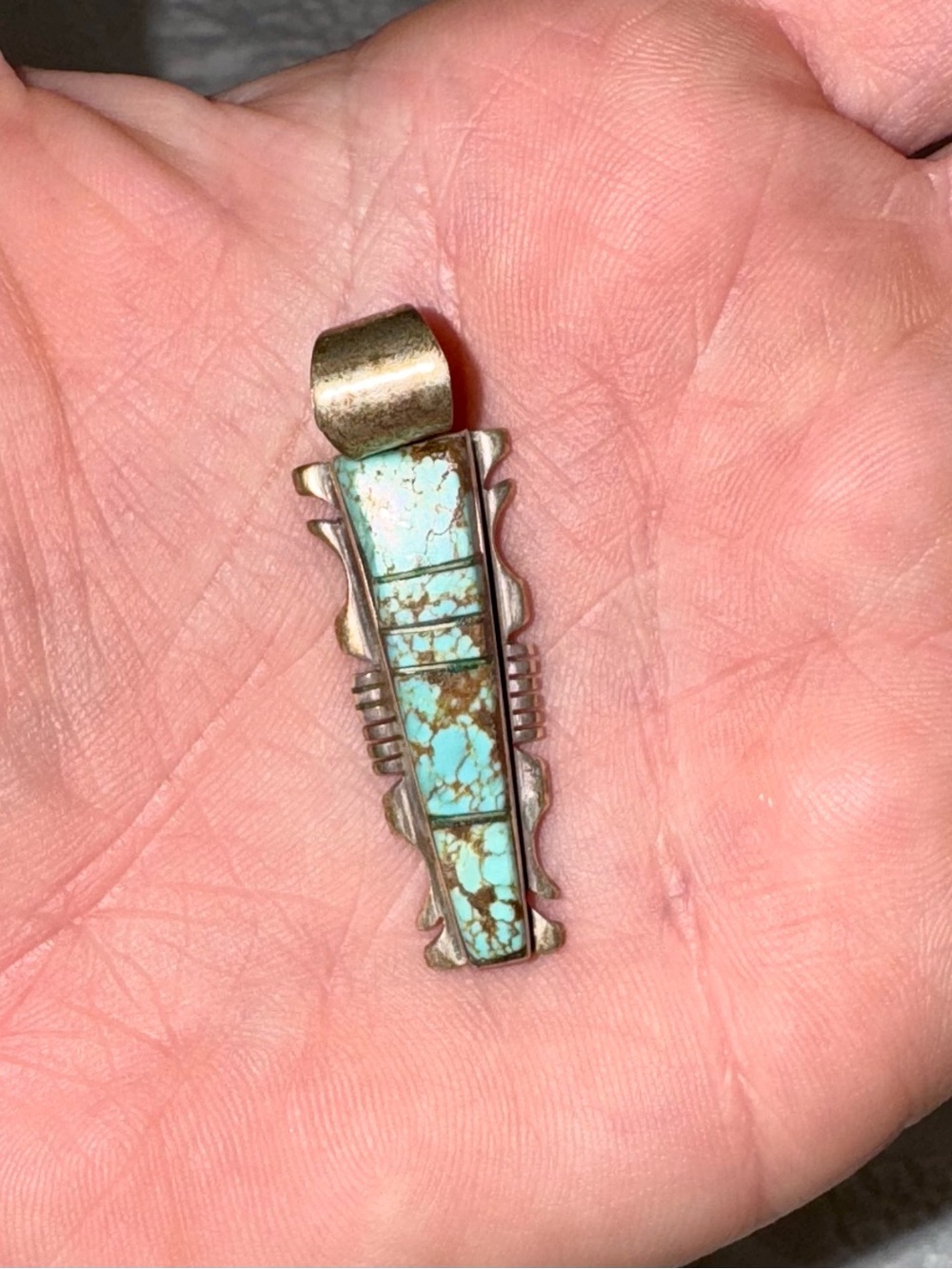 Navajo sterling silver pendant